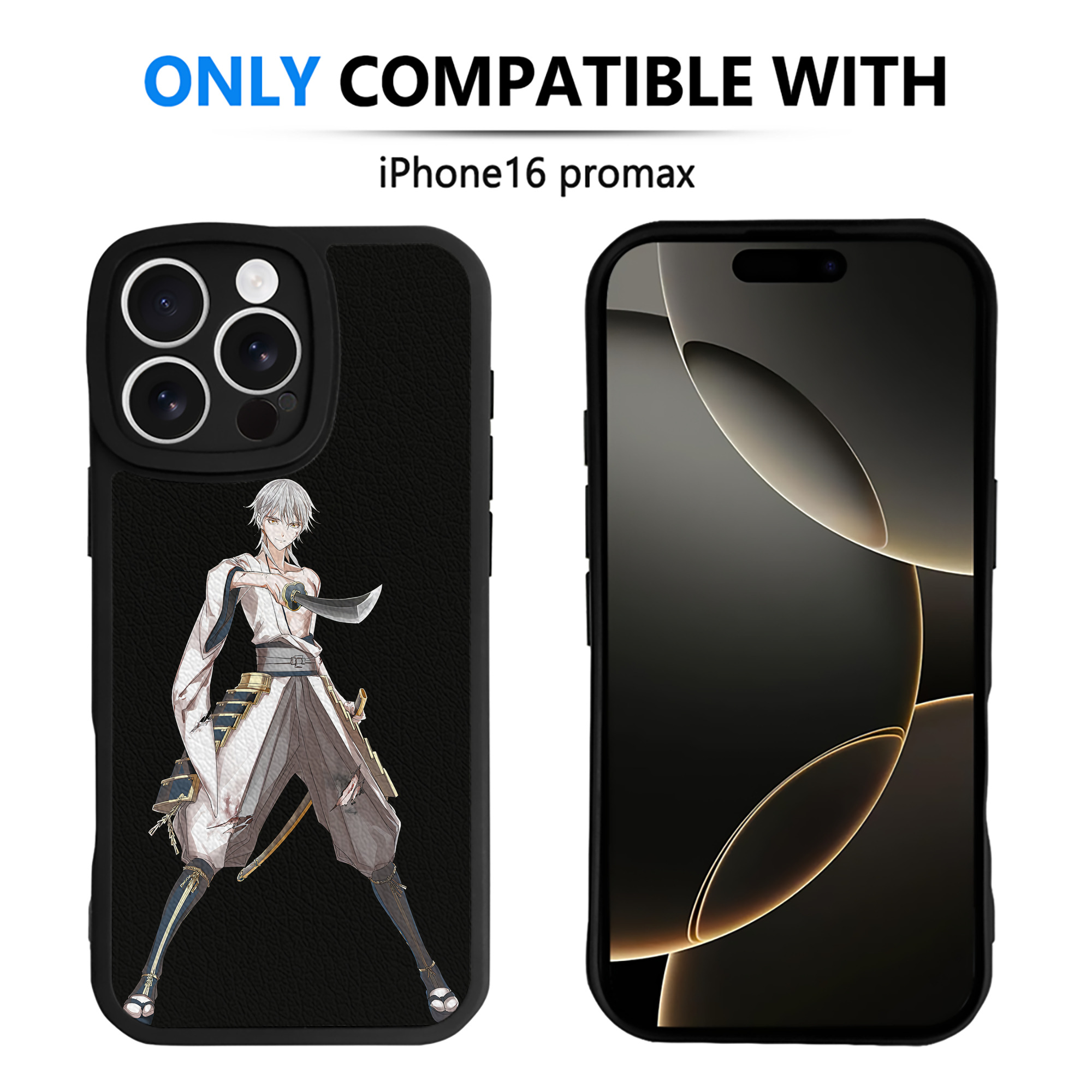 （画像用） 刀剣乱舞 Touken Ranbu 【iPhone 16シリーズ対応】シリコンスマホケース（レザー調） 材質：シリコン